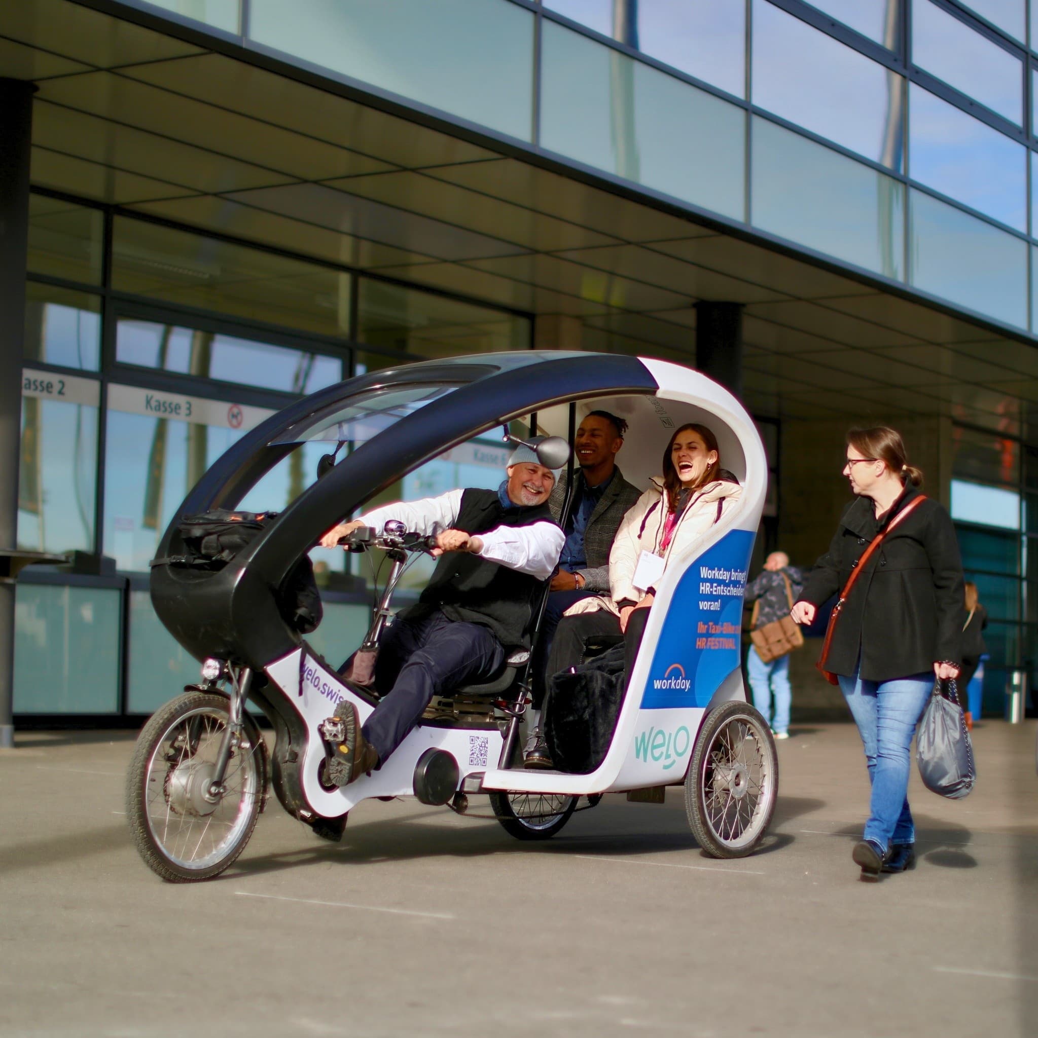 Geneva Highlight Tour TaxiBike: Jet d’Eau, Flower Clock & Three Gardens in 60–120 Minutes photo 1