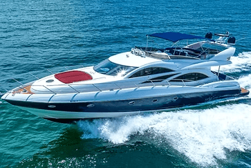 80ft Sunseeker Yacht Charter in Biscayne Bay — Private Miami Yacht Experience