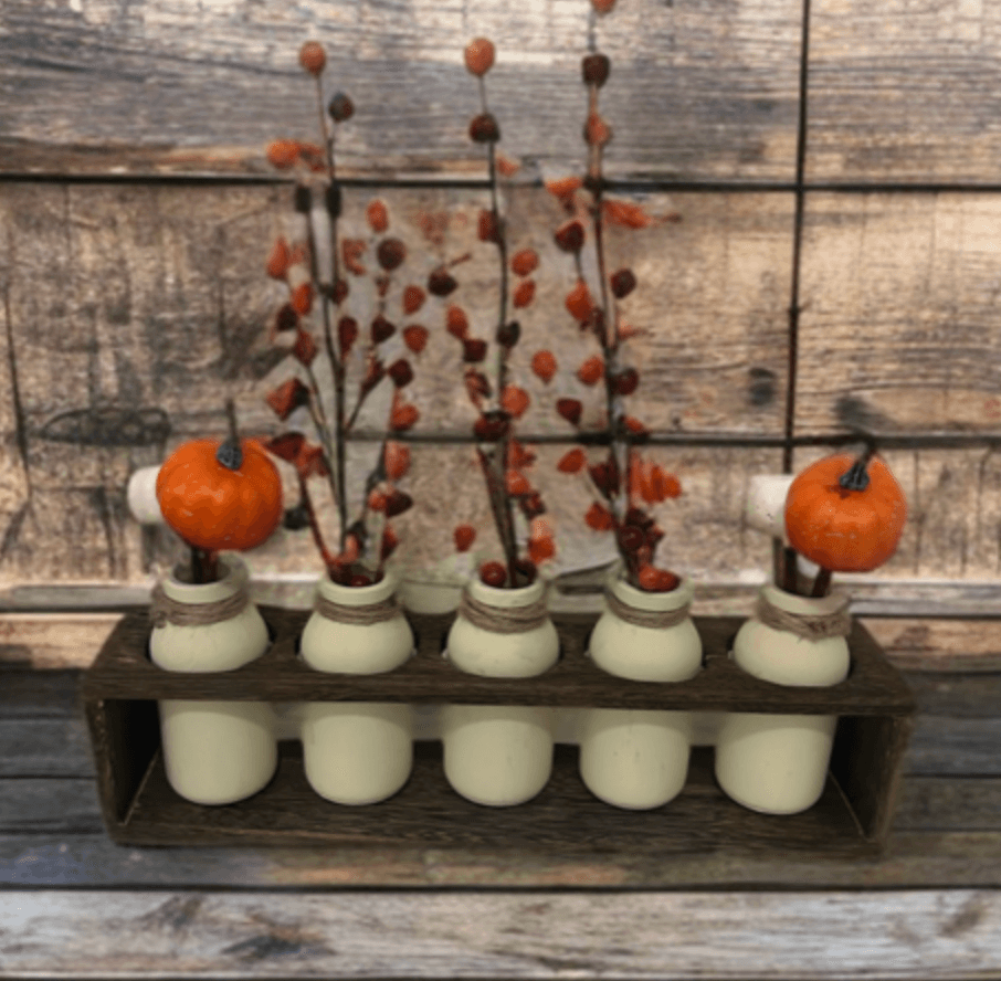 Create Unique Fall Mason Jar Pumpkin Decor in Fredericksburg, VA