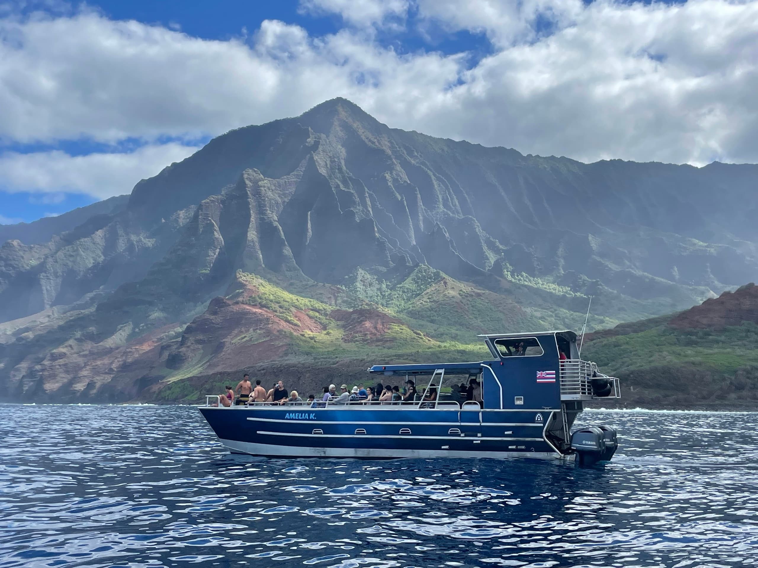 Na Pali Coast Boat Tours & Marine Adventure from Port Allen