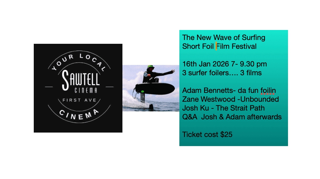 The New Wave of Surfing: Hydrofoiling Short Film Night at Sawtell Cinema