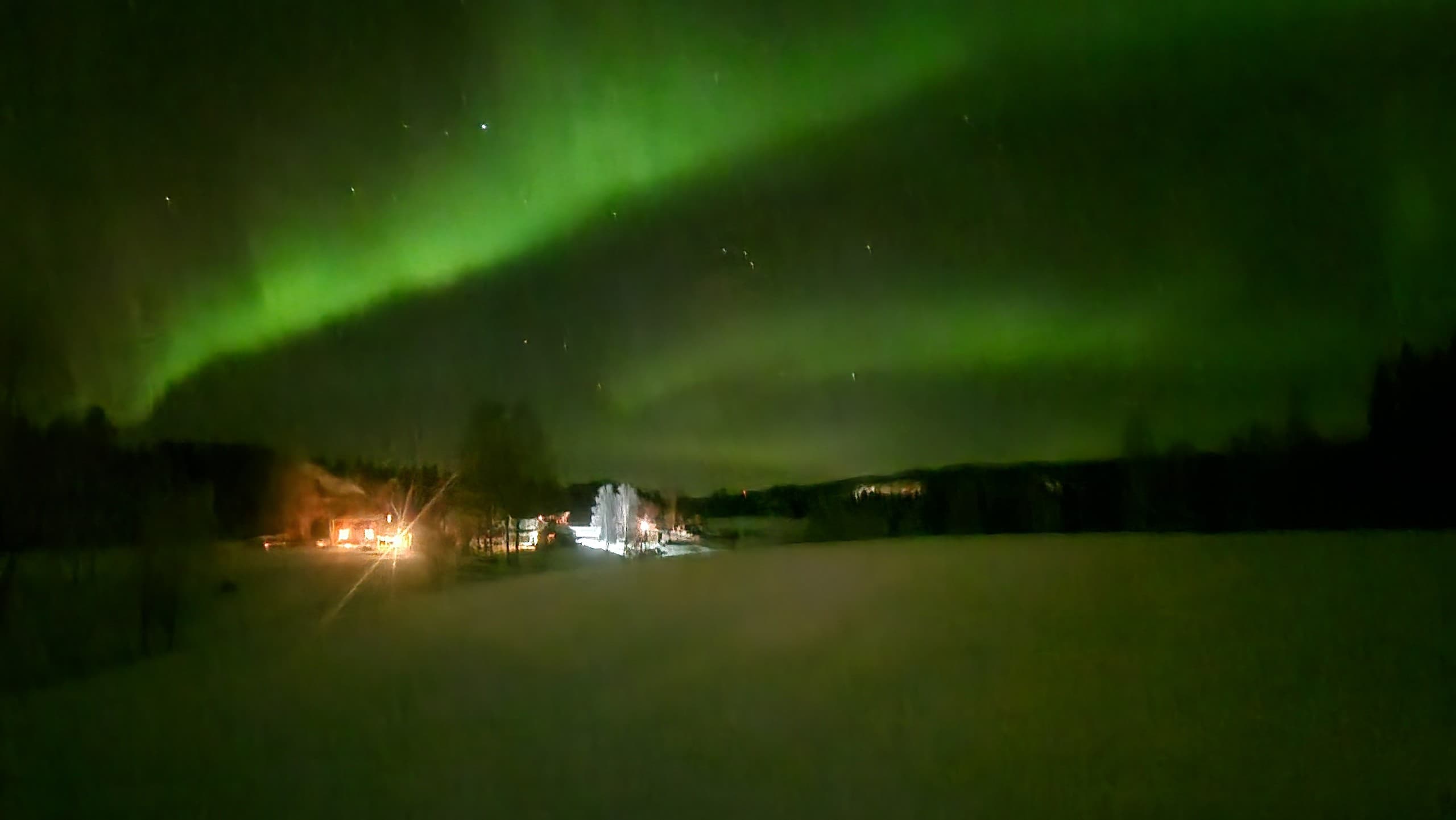 Norrskensjakt Vandring till fots: Guided Aurora Hike near Bjurholm, Sweden