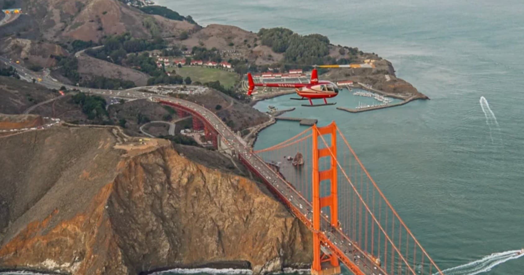 Golden Gate Helicopter Adventure Over San Francisco Bay