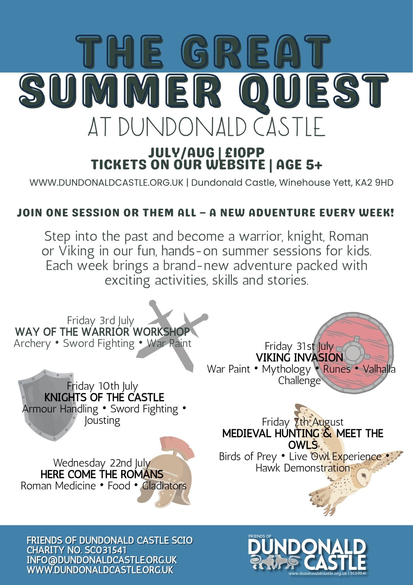 The Great Summer Quest at Dundonald Castle: Hands-On Medieval Adventures for Kids