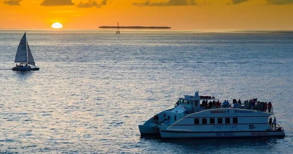 Key West Sunset Dinner Cruise: Steel Drums, Caribbean Buffet & Open Bar