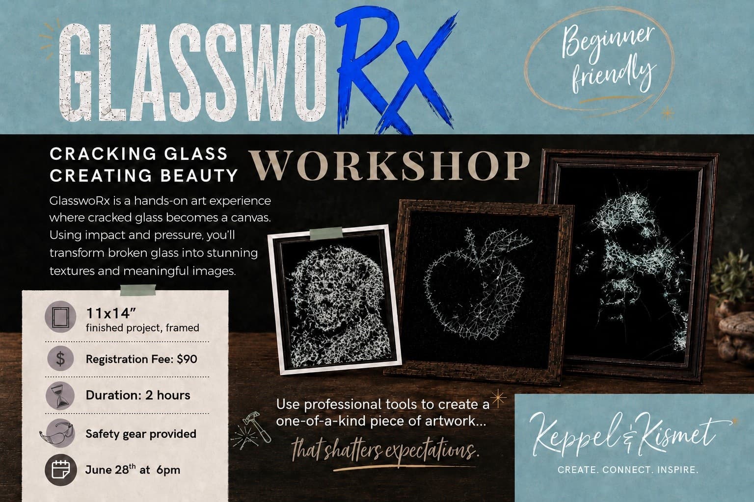 GlasswoRx Workshop: Hands-On Textured Glass Art in Baltimore