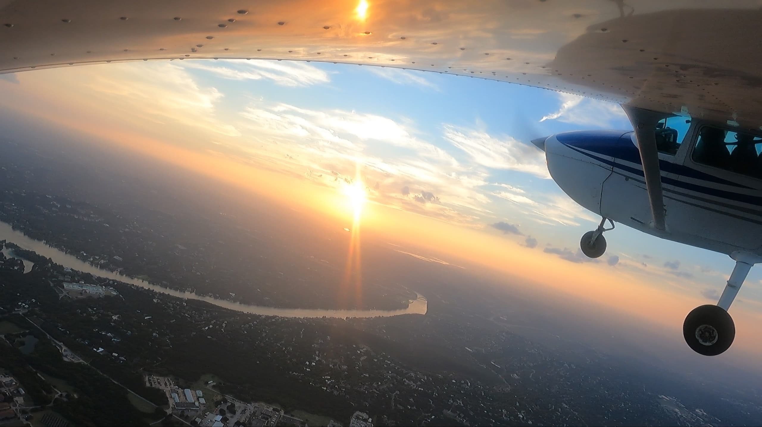 Sunset Flight Over Texas Hill Country with Sky Tour Adventures