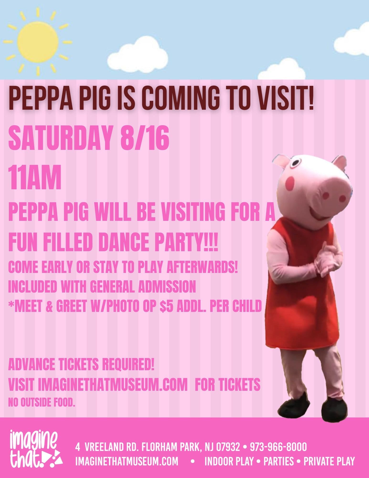 Family Fun with Peppa Pig at Imagine That!!! in Florham Park
