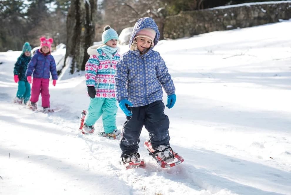 Family Snowshoeing at Buzzards Bay: Beginner Sessions at the Learning Center