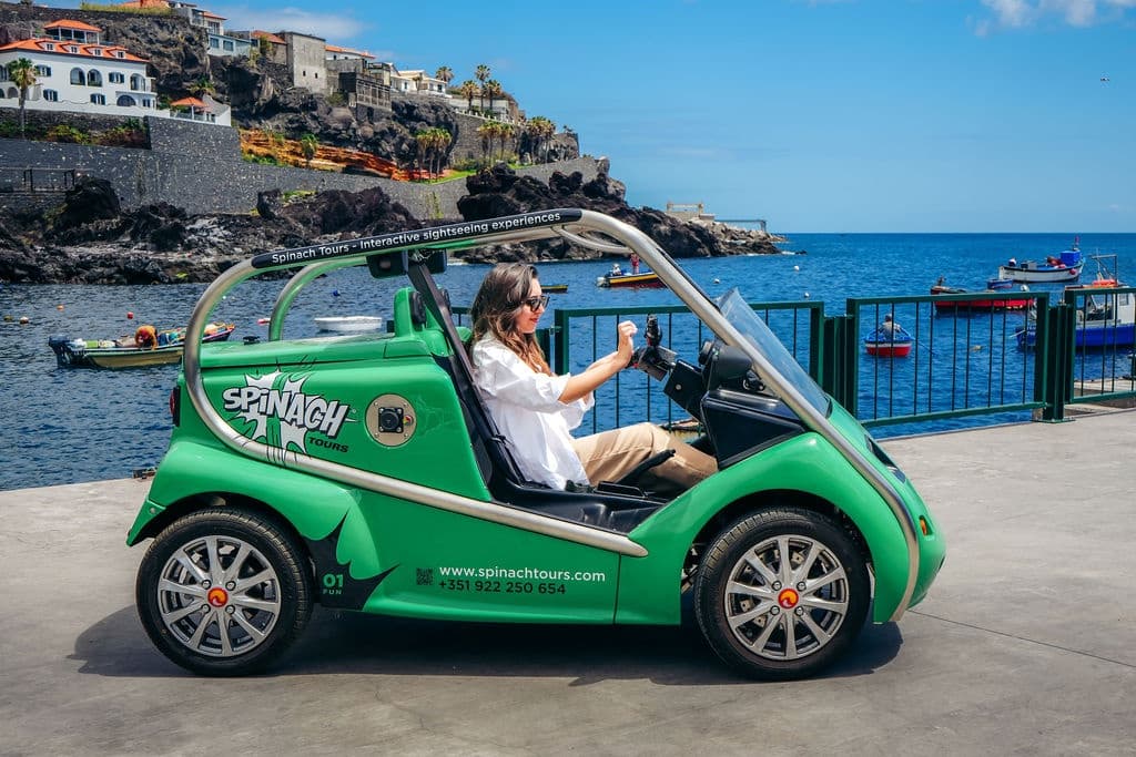 Electric City Drives with Spinach Funchal in Madeira
