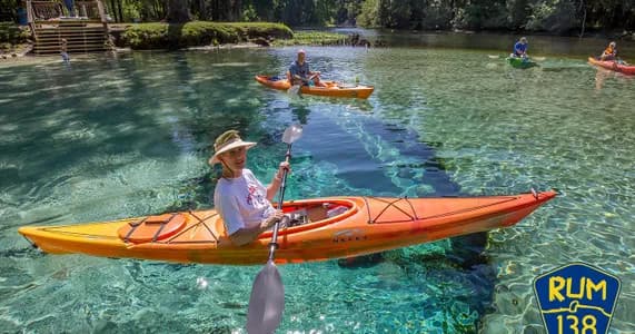 Santa Fe River Springs Unguided Tour with Rum 138 in Florida