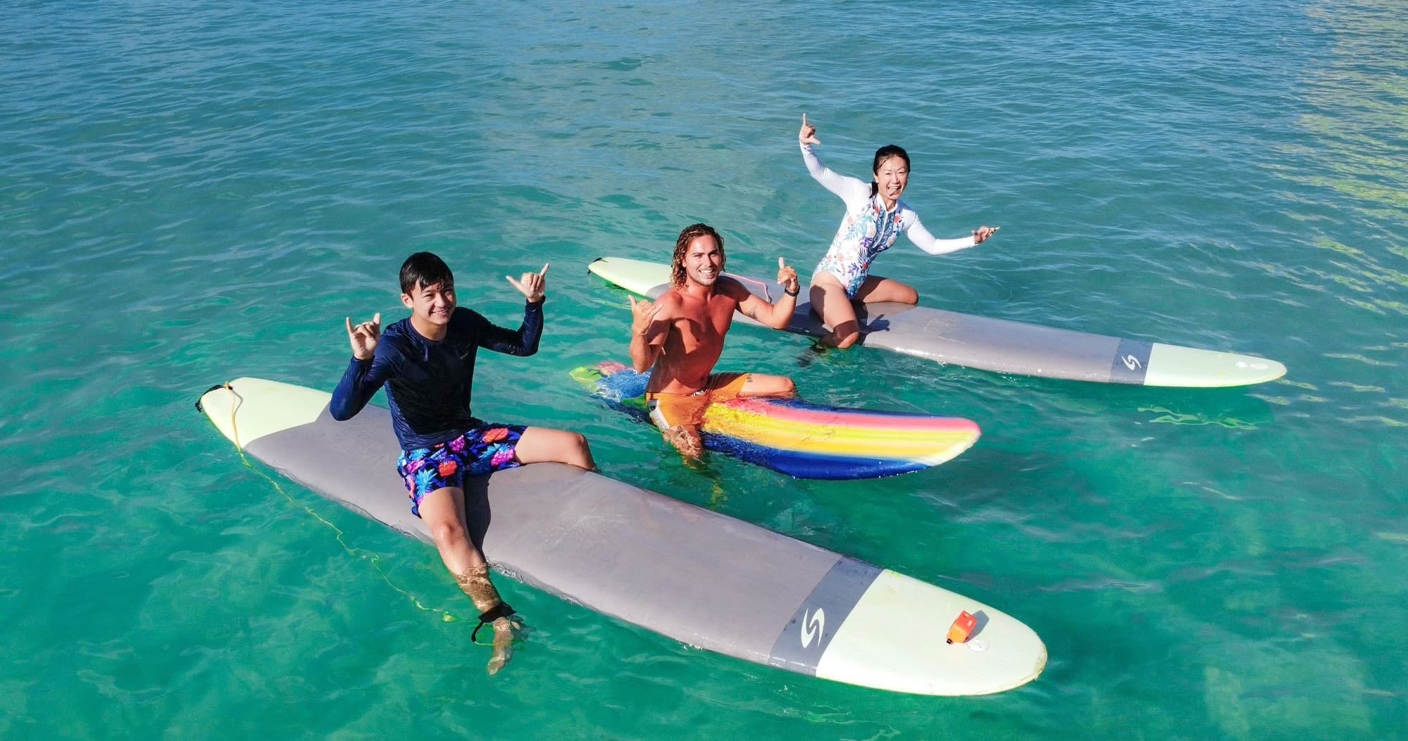 Surf Lessons in Honolulu with Oahu Surf and Skim School