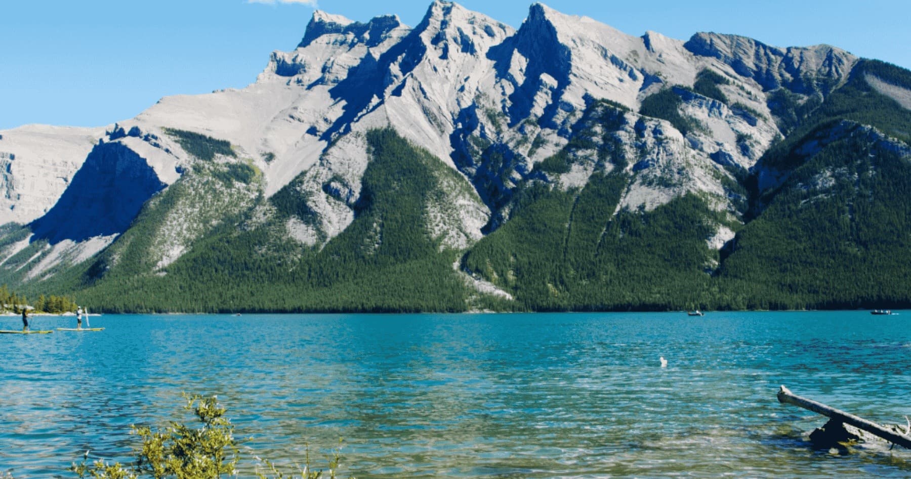 Evening Walk at Lake Minnewanka and Vermilion Lakes Sunset in Banff