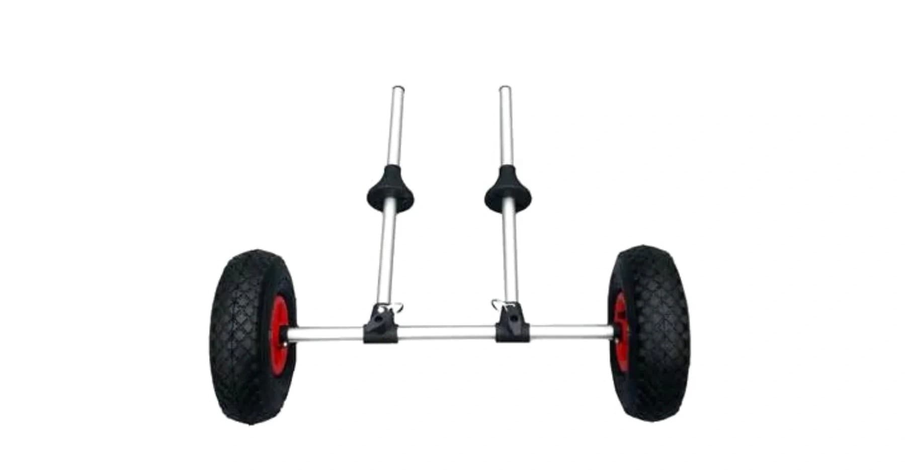 Kayak trolley dolly with wheels product shot for beach launch