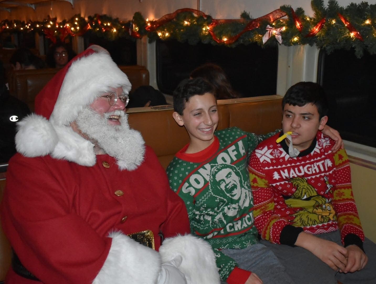 The Santa Starlight Express Ride at Tuckahoe Station, NJ