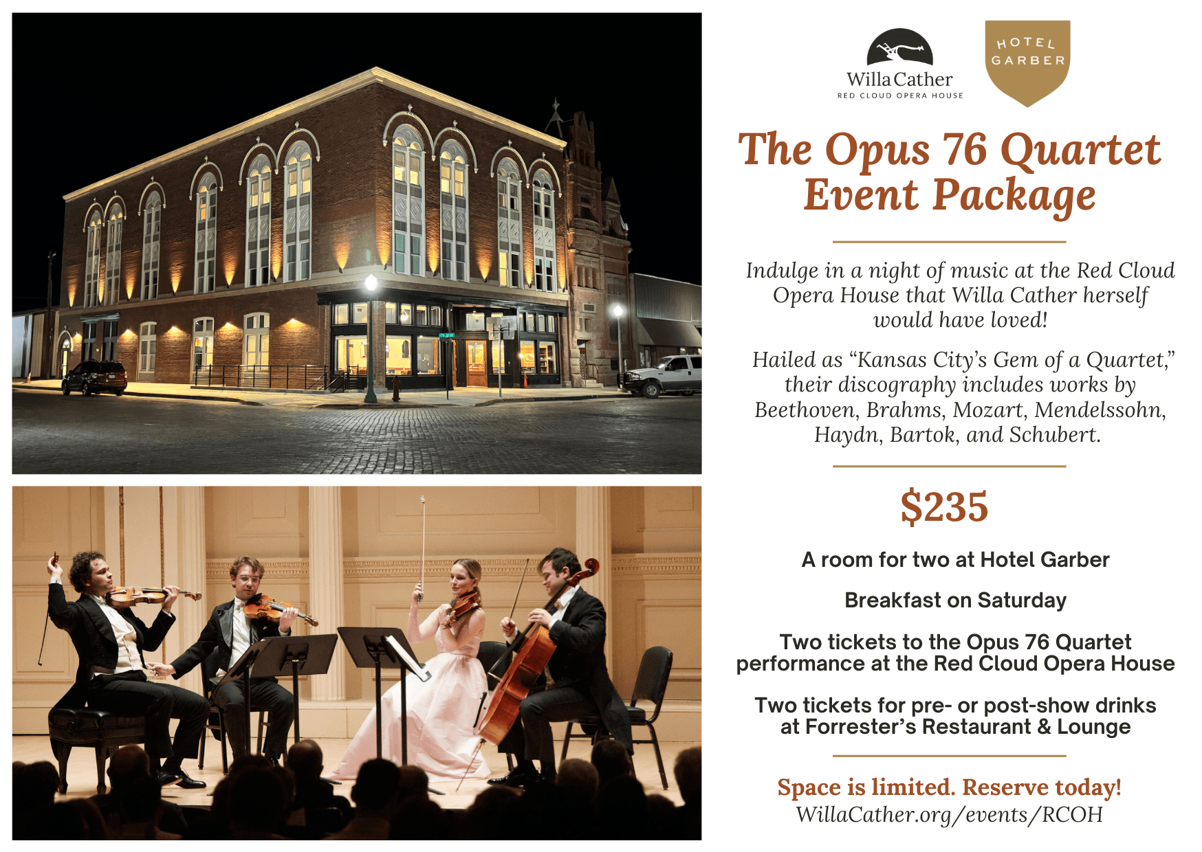 Classical Music & Willa Cather at Red Cloud Opera House - National Willa Cather Center
