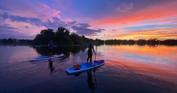 Experience the Glow in The Dark Kayak & Paddleboard Tour on Jekyll Island's Twilight Waters