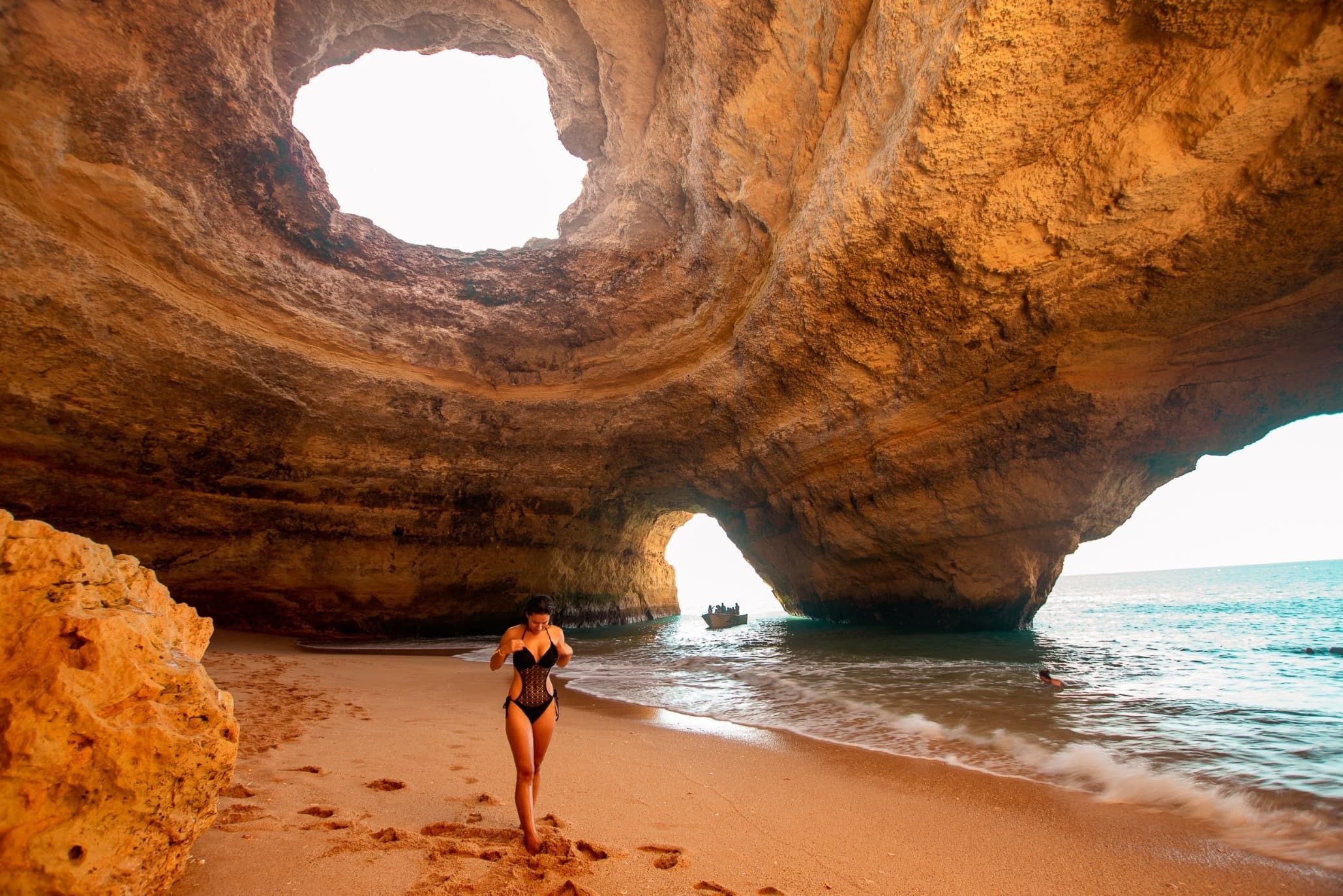 Boat Tour of Benagil Cave & Marinha Beach by Swell Tours in Algarve