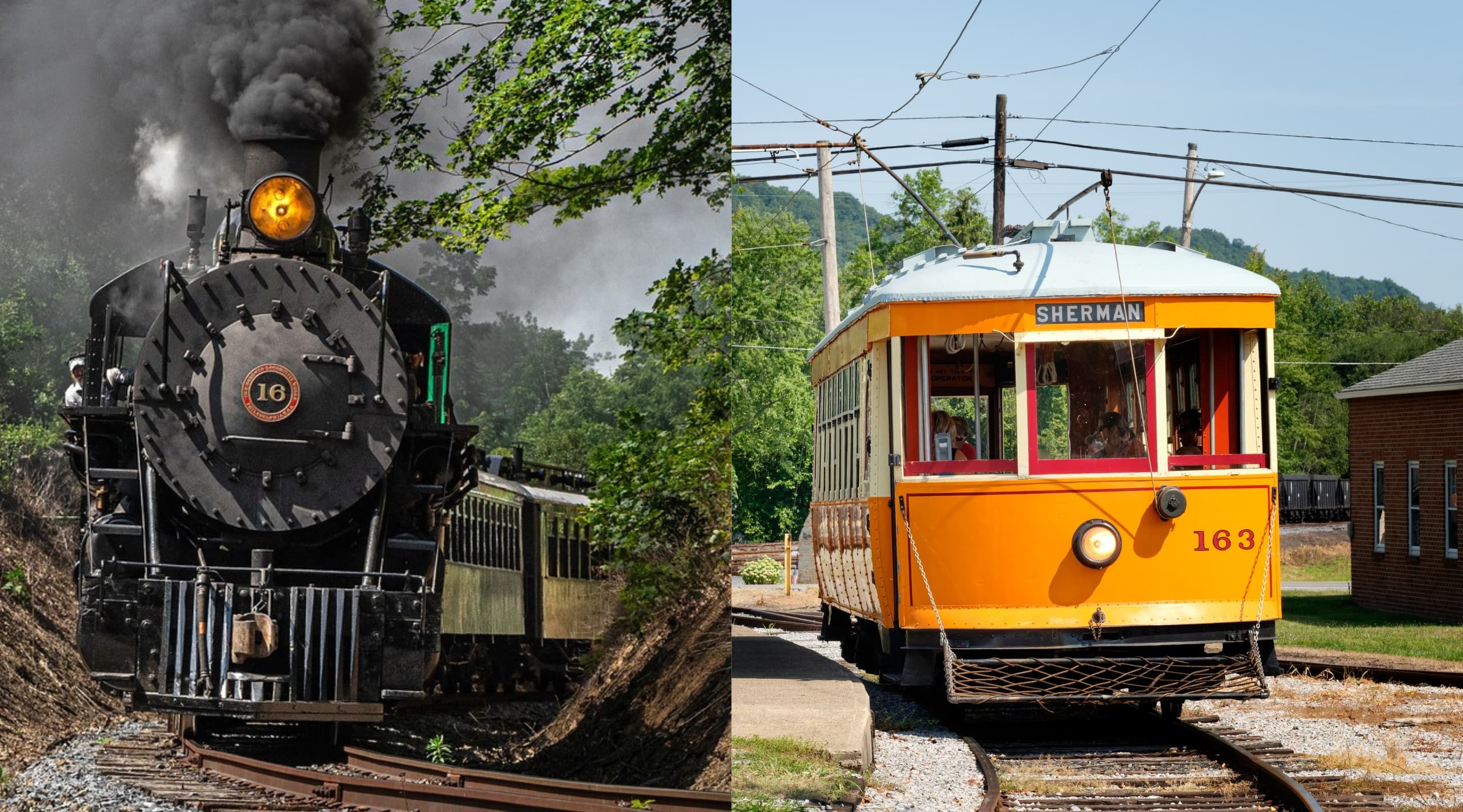 Scenic Train & Trolley Ride in Rockhill, PA