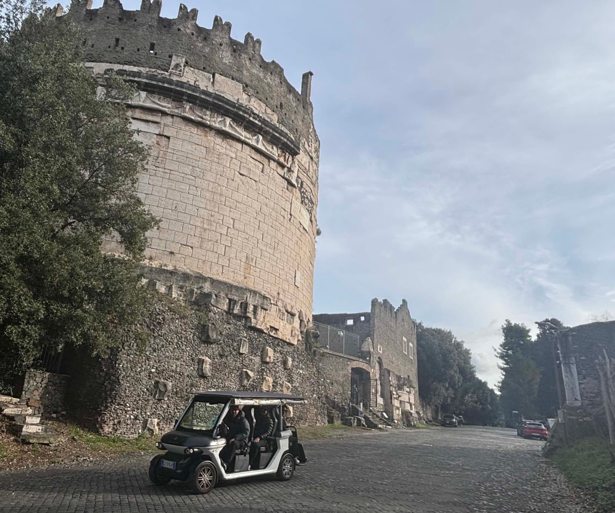 Private Appian Way Golf Cart Tour - Explore Rome's Ancient Road and Catacombs