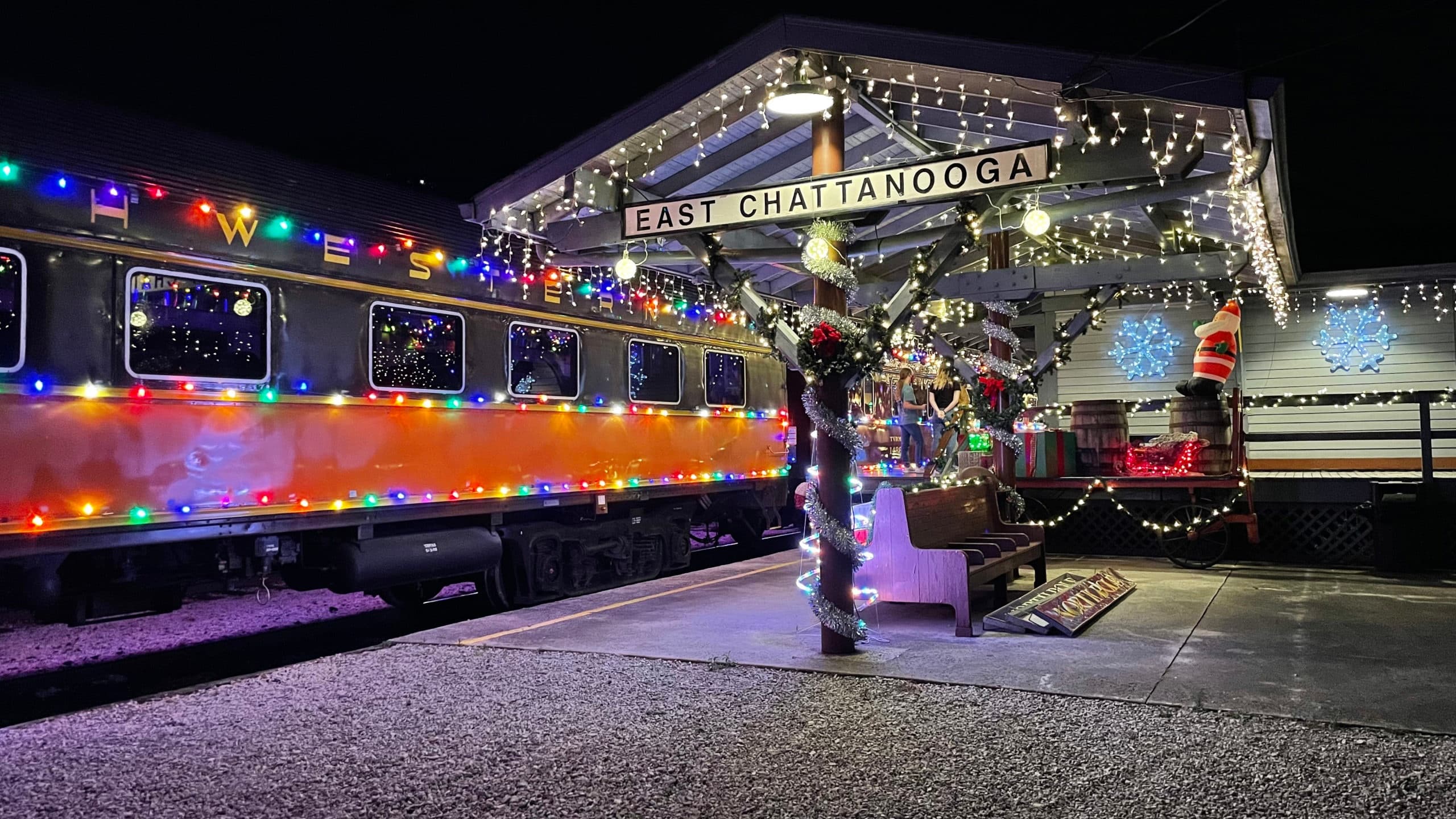 Holiday Lights Train at Tennessee Valley Railroad Museum in Chattanooga