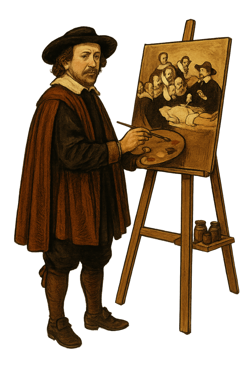 In the Footsteps of Rembrandt: Private 1-Hour Story Walk in Amsterdam