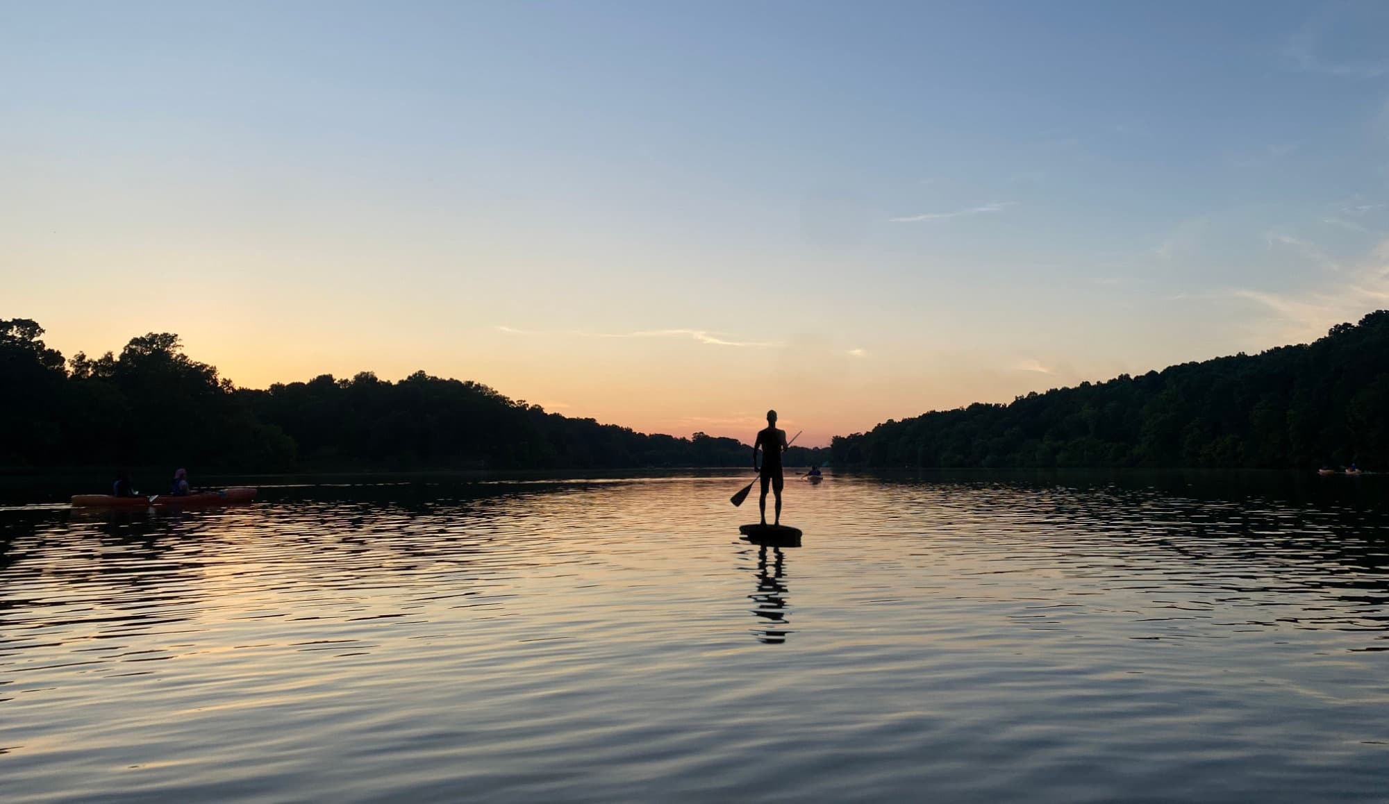 Saxapahaw Sunset SUP: Glide the Haw River’s Serene Evening Waters