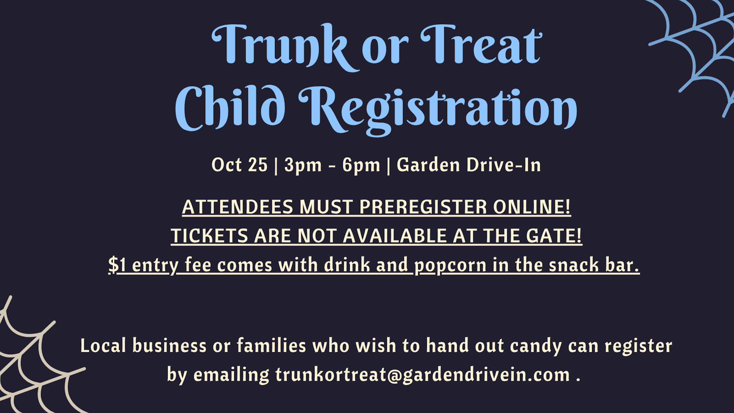 Trunk or Treat Fun at Garden Drive-In, West Pittston