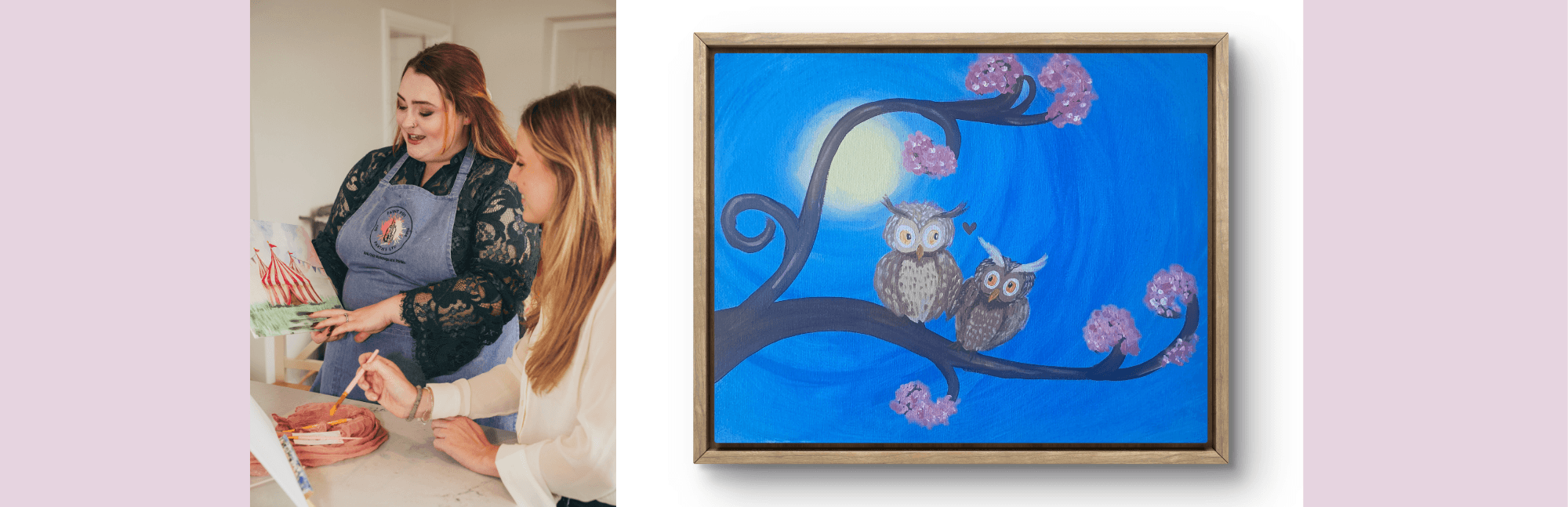 Paint and Sip Night at The Kings Arms Prestbury: Beginner-Friendly Owl Painting in the Cotswolds