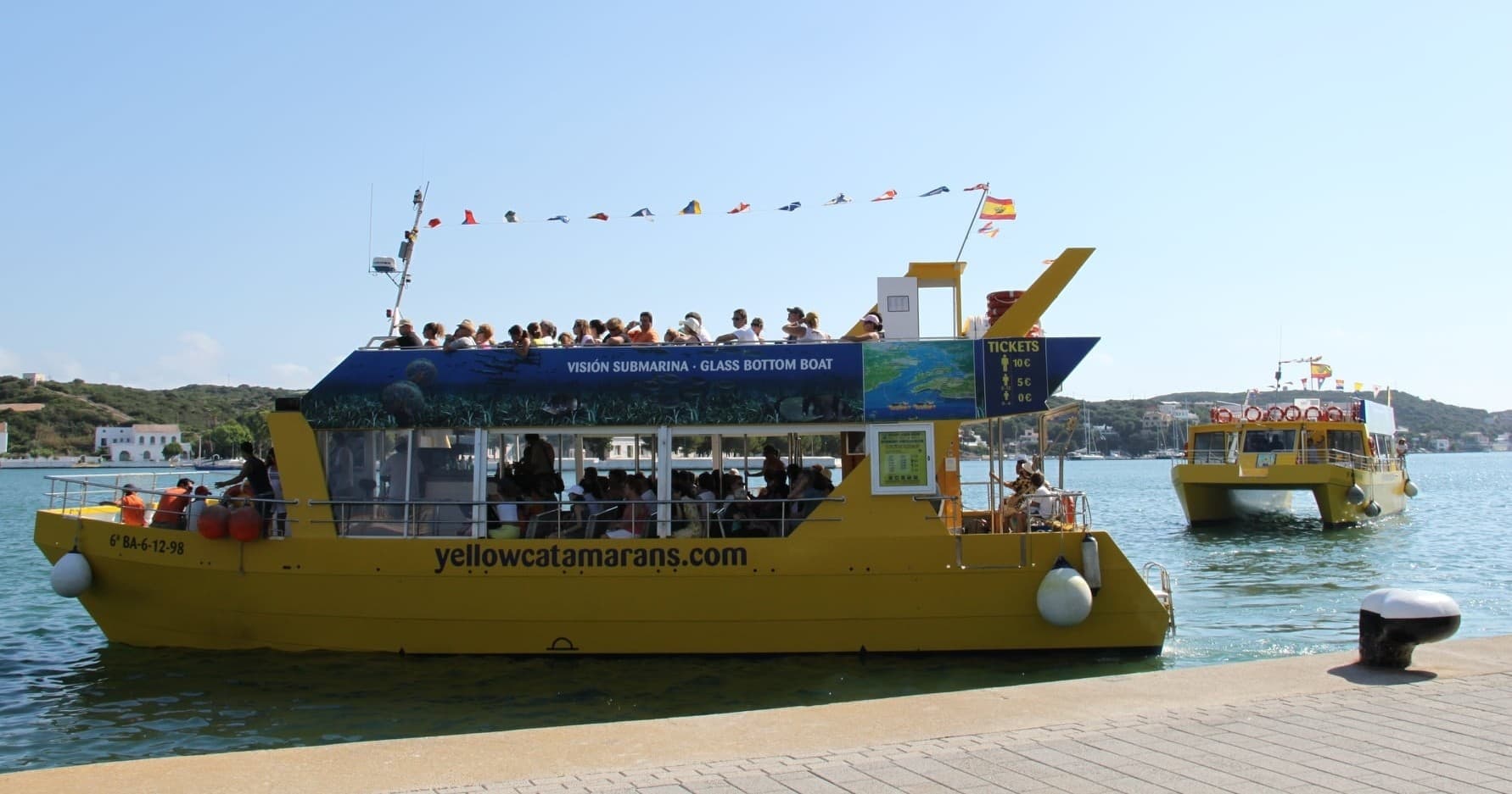 Boat Charter & Water Activities with Yellow Catamarans in Menorca