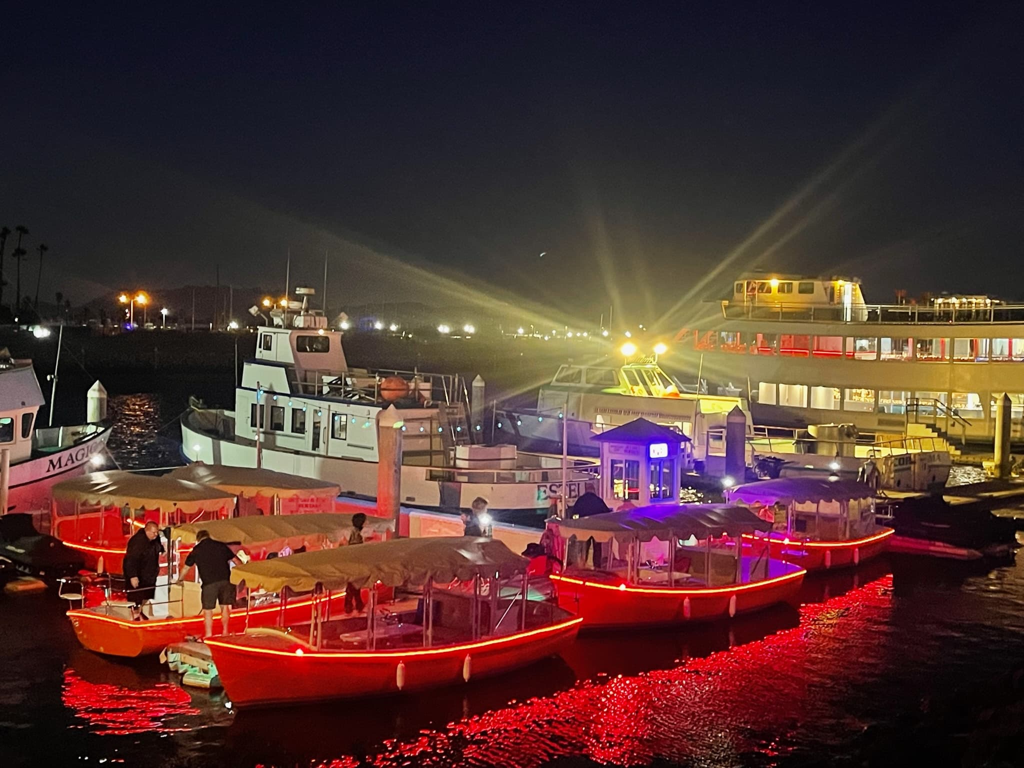 Fourth of July Fireworks on a Private Electric Boat in Channel Islands Harbor