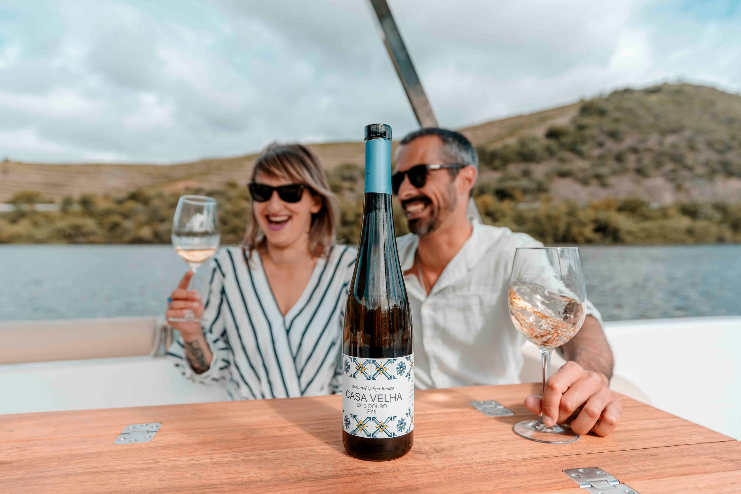 Solar-Powered Douro River Boat Tour & Wine Tasting from Pinhão