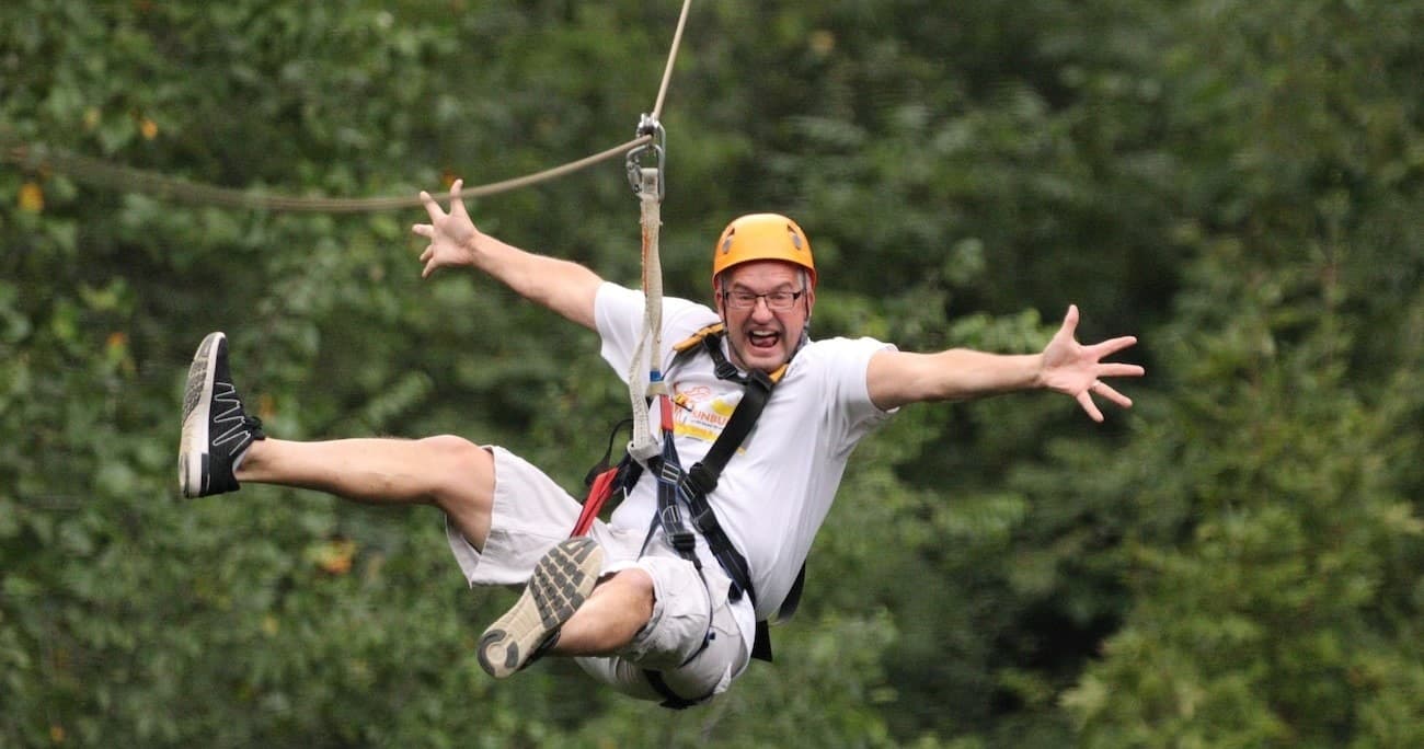 Wahoo Zipline at Smoky Mountains Jeep Tours in Pigeon Forge