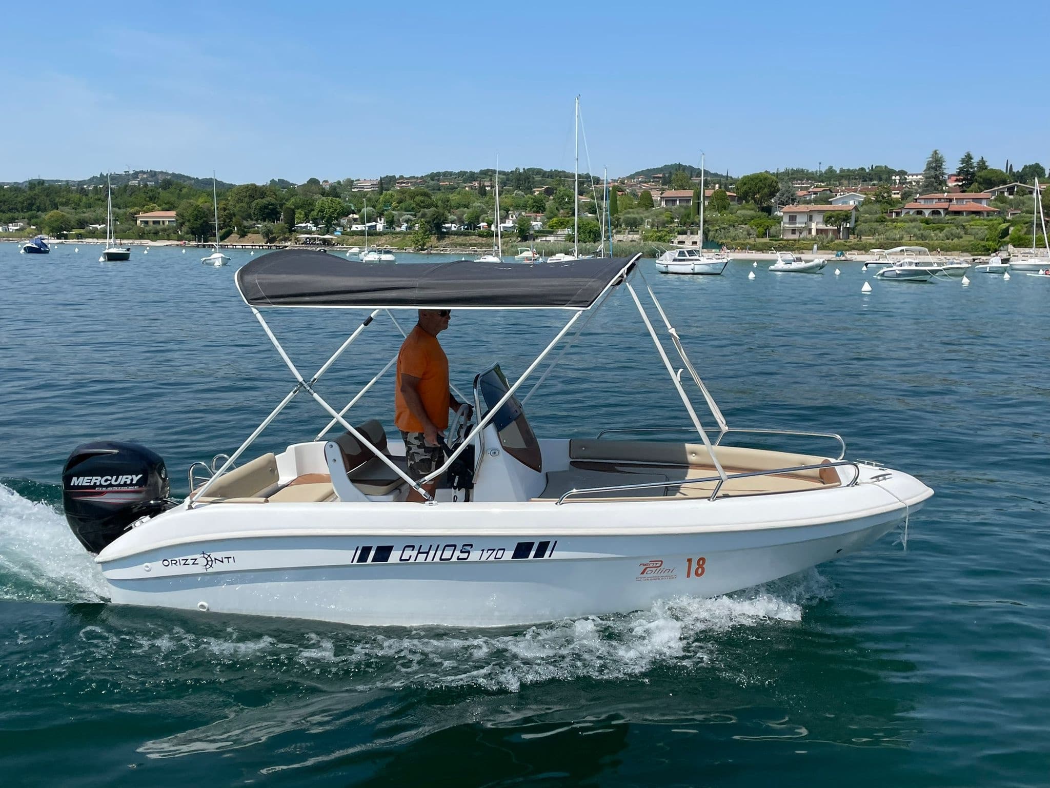 Explore Lake Garda Aboard the Chios 170: Ultimate Boat Rental Experience