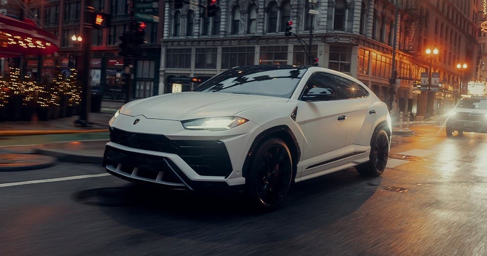 Luxury Road Trip with Lamborghini Urus in the City
