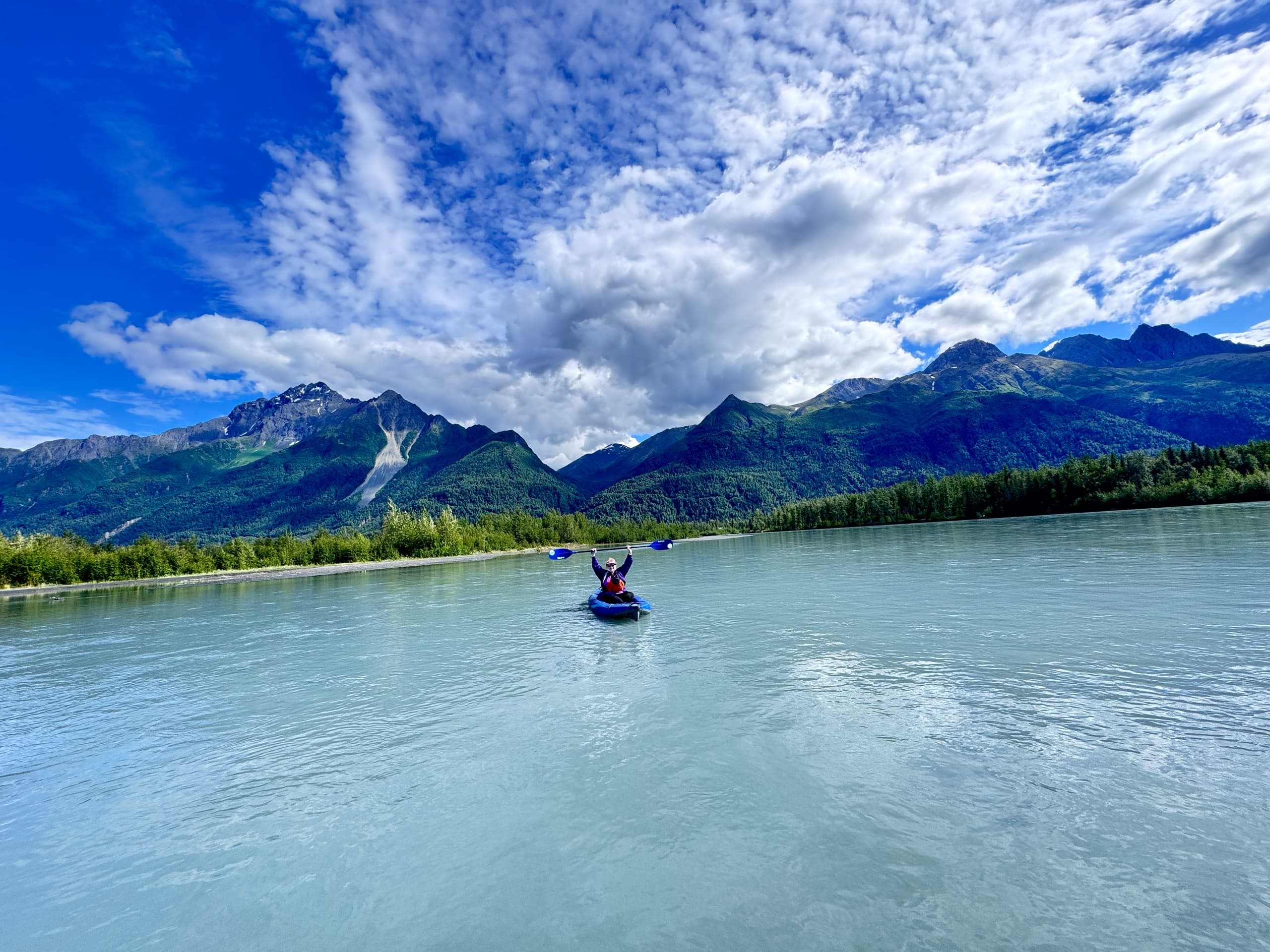 Knik River Paddle to Lulu’s Tents: Live Music, Glacial Views & Riverside Glamping photo 1