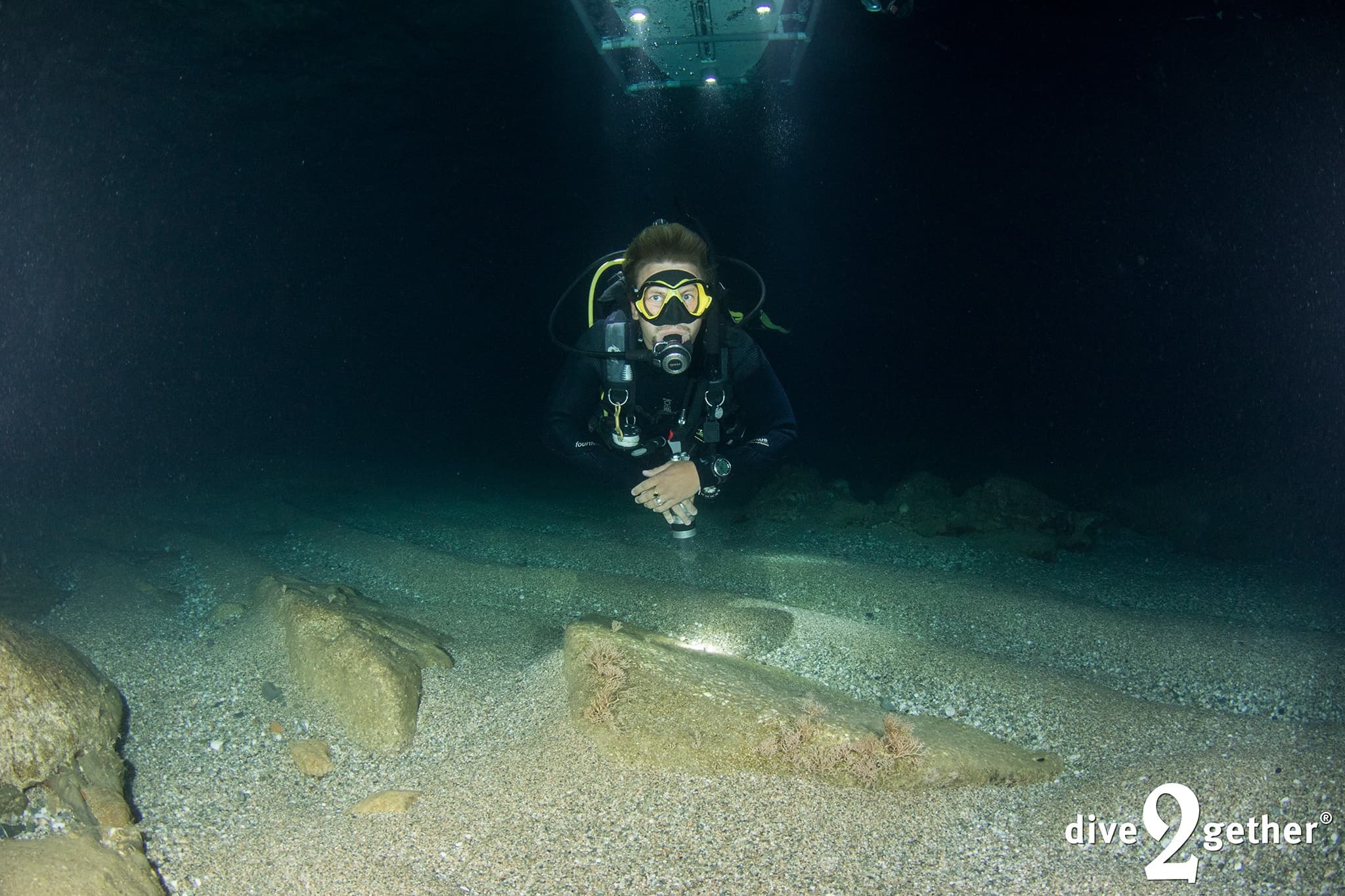 Night Dive in Crete: Torch-lit Bioluminescence and Nocturnal Marine Life photo 1