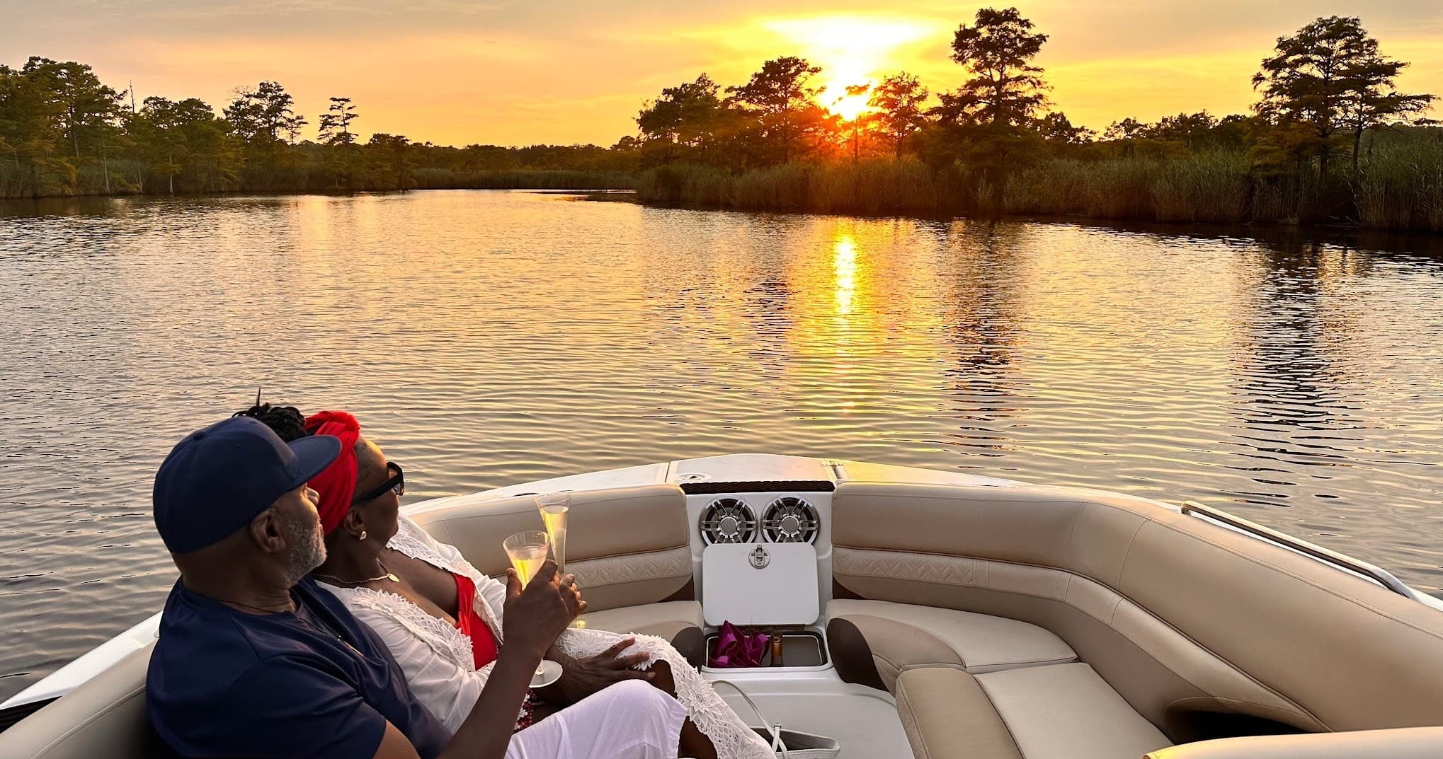 Experience the Magic of Virginia Beach: Sunset Boat Cruise on Sandbridge Back Bay
