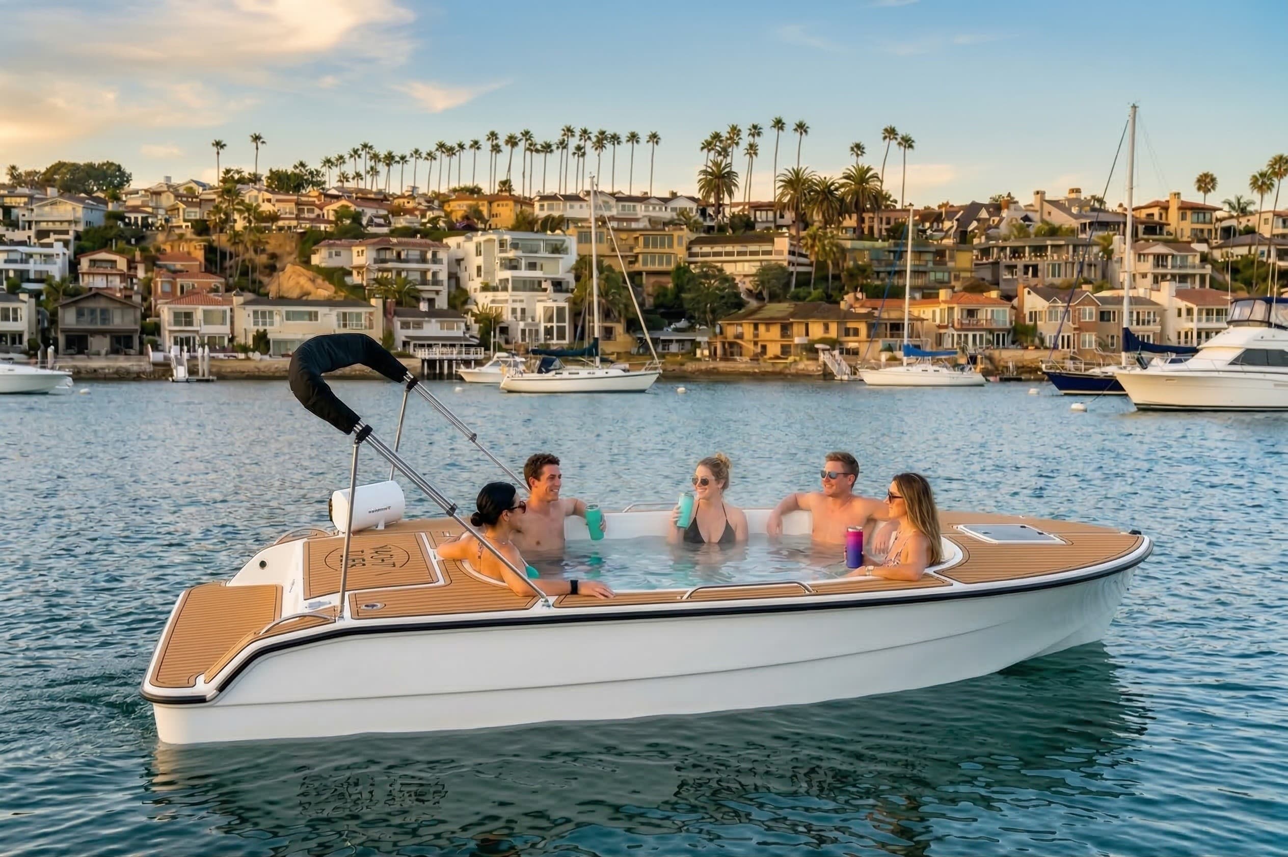 SoCal's Only Hot Tub Boat: Private 2-Hour Cruises in Newport Harbor photo 1