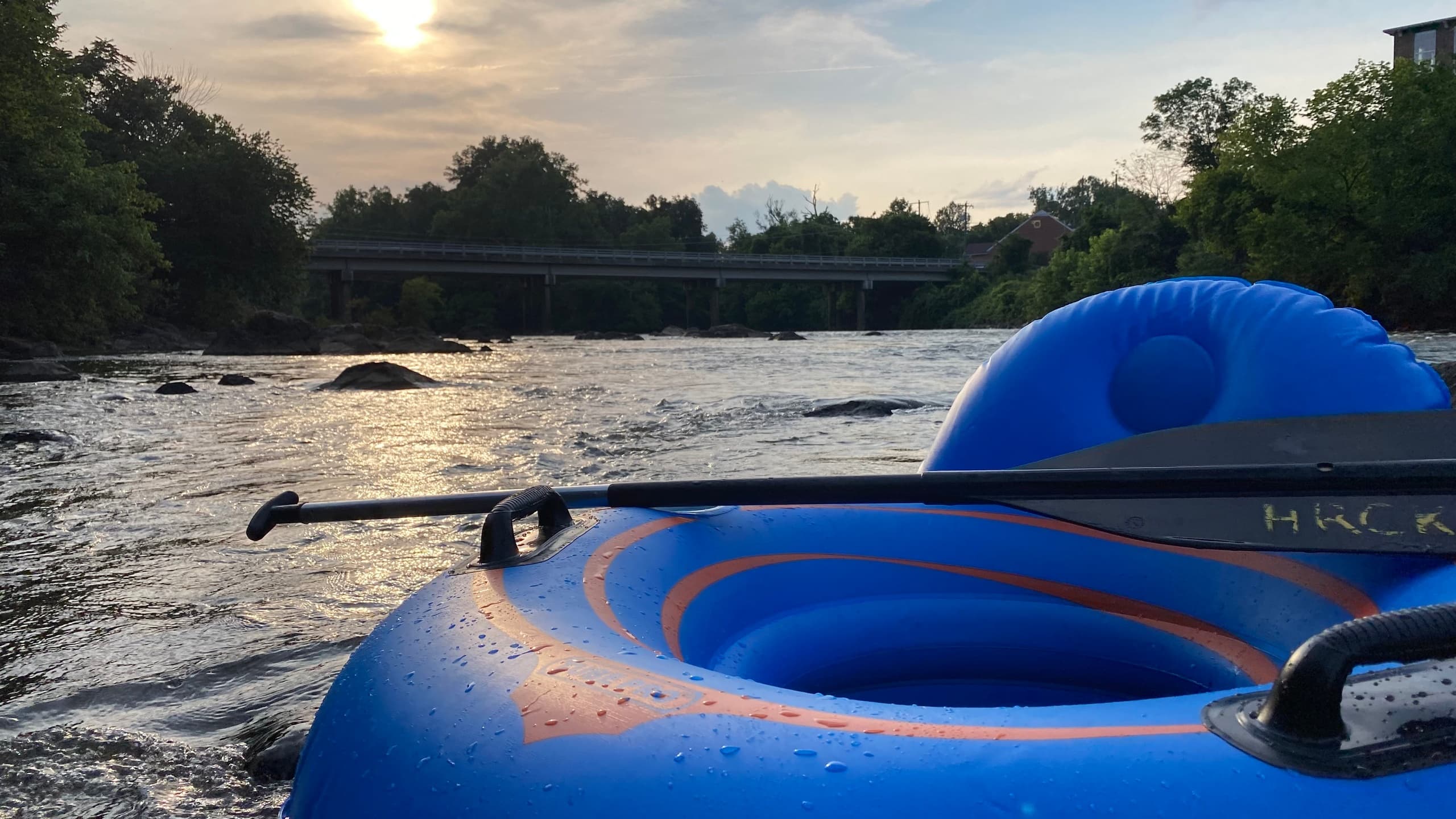 Sunset Float on Haw River in Burlington, NC