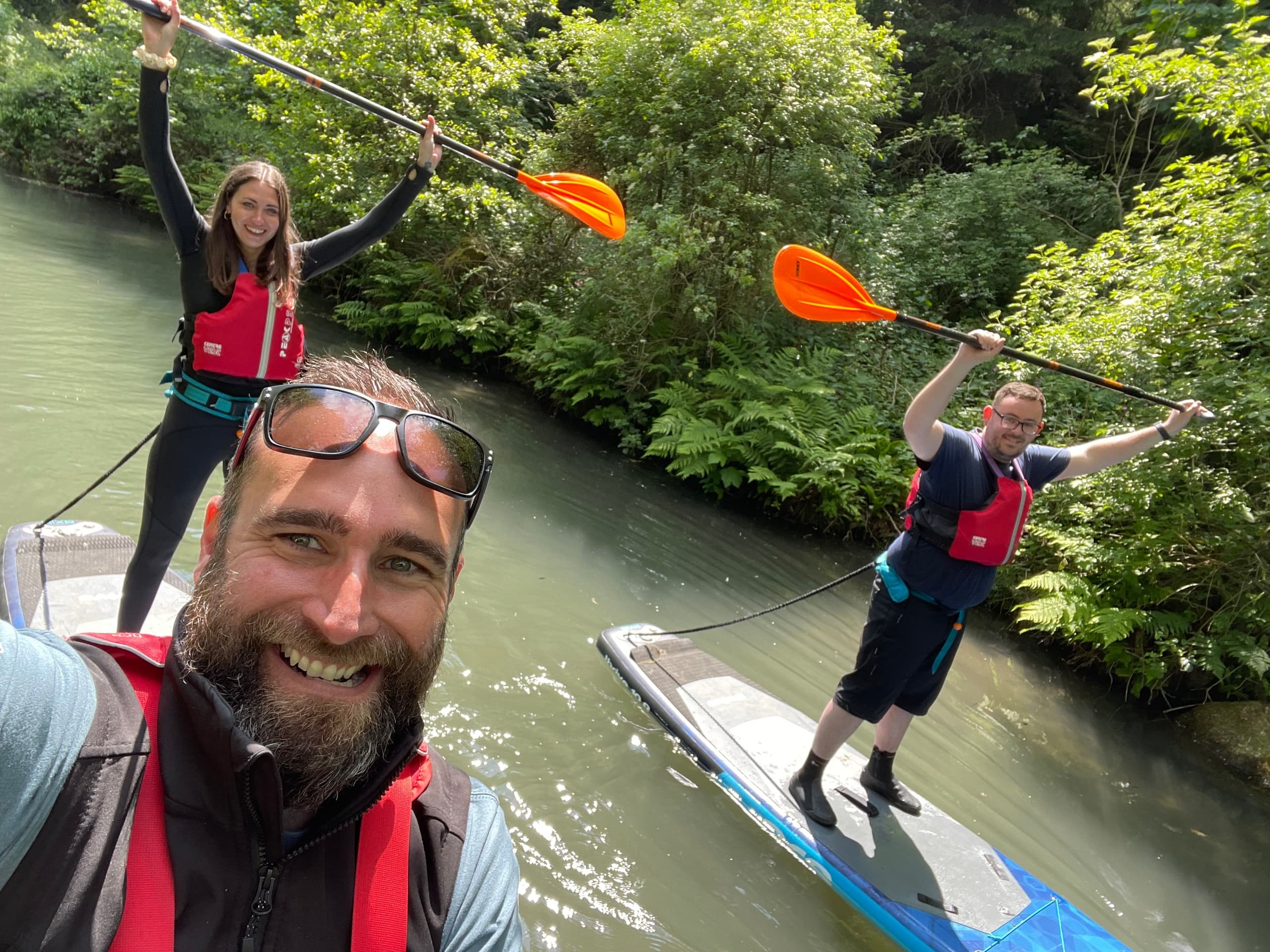 Paddleboarding with Rapid Horizons Ltd in Derbyshire