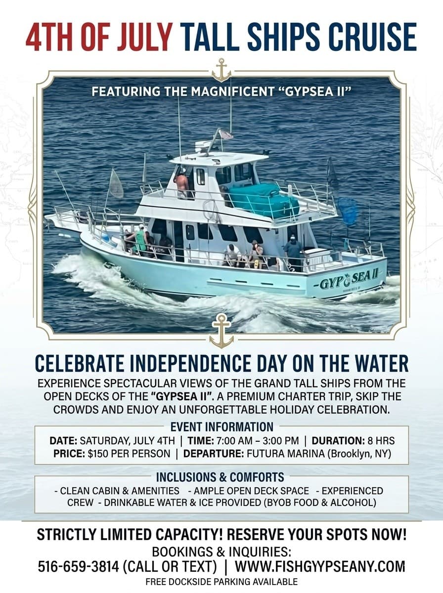 July 4th Day Cruise Aboard GYPSEA II — Best NYC Harbor Views Without the Crowds photo 2