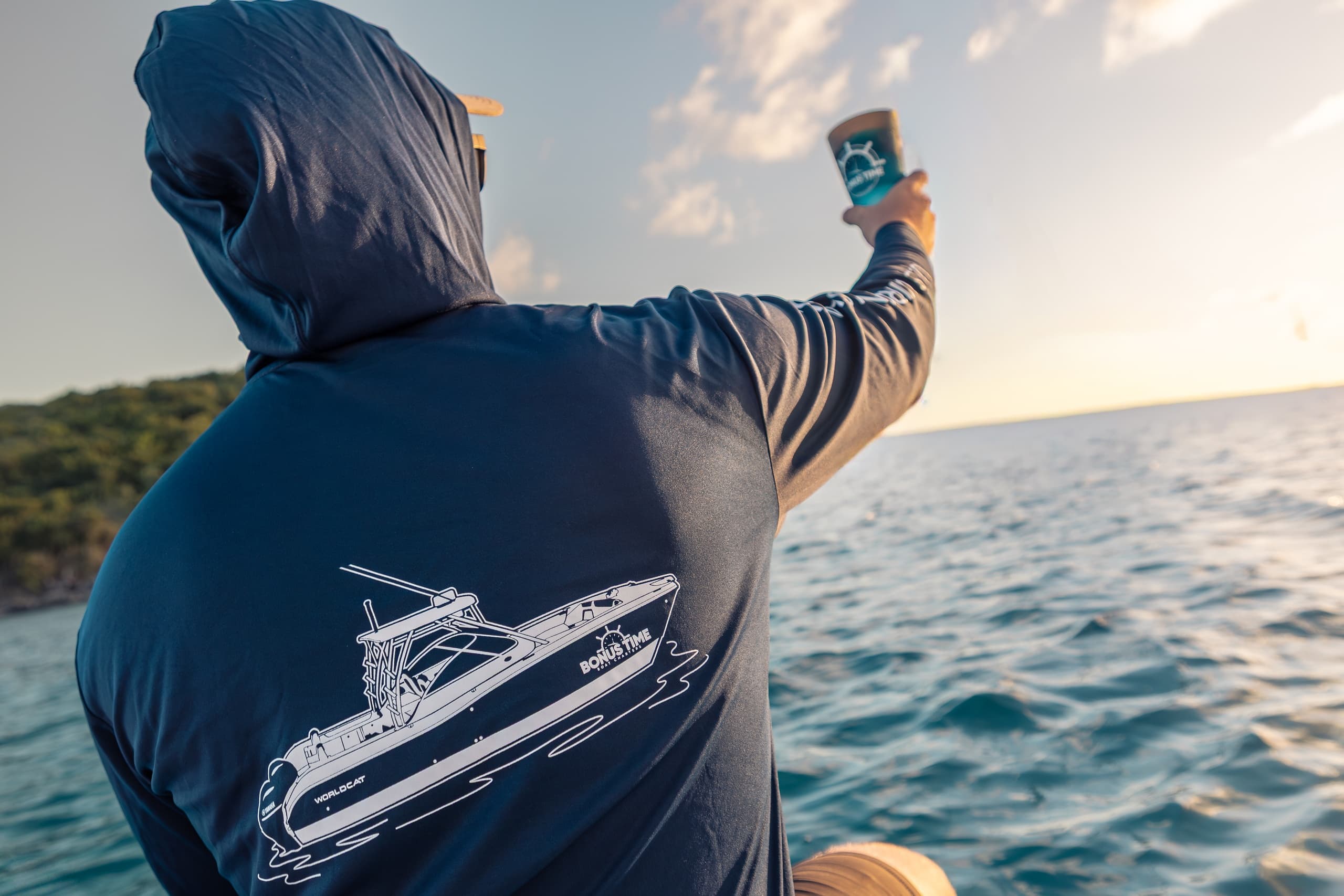 Golden Hours Sunset Sail: Snorkel with Turtles & Pizza Pi at Christmas Cove photo 1