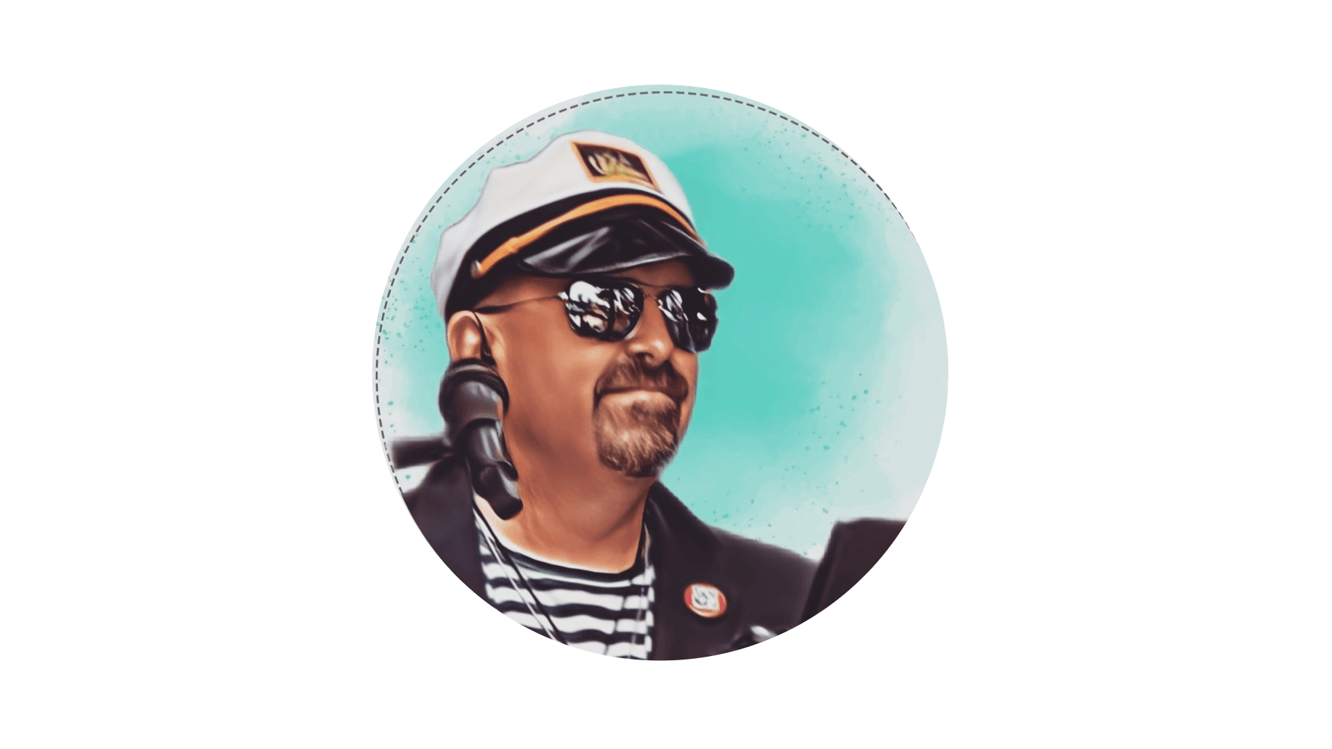 Captain illustration logo for Niagara River cruise company profile
