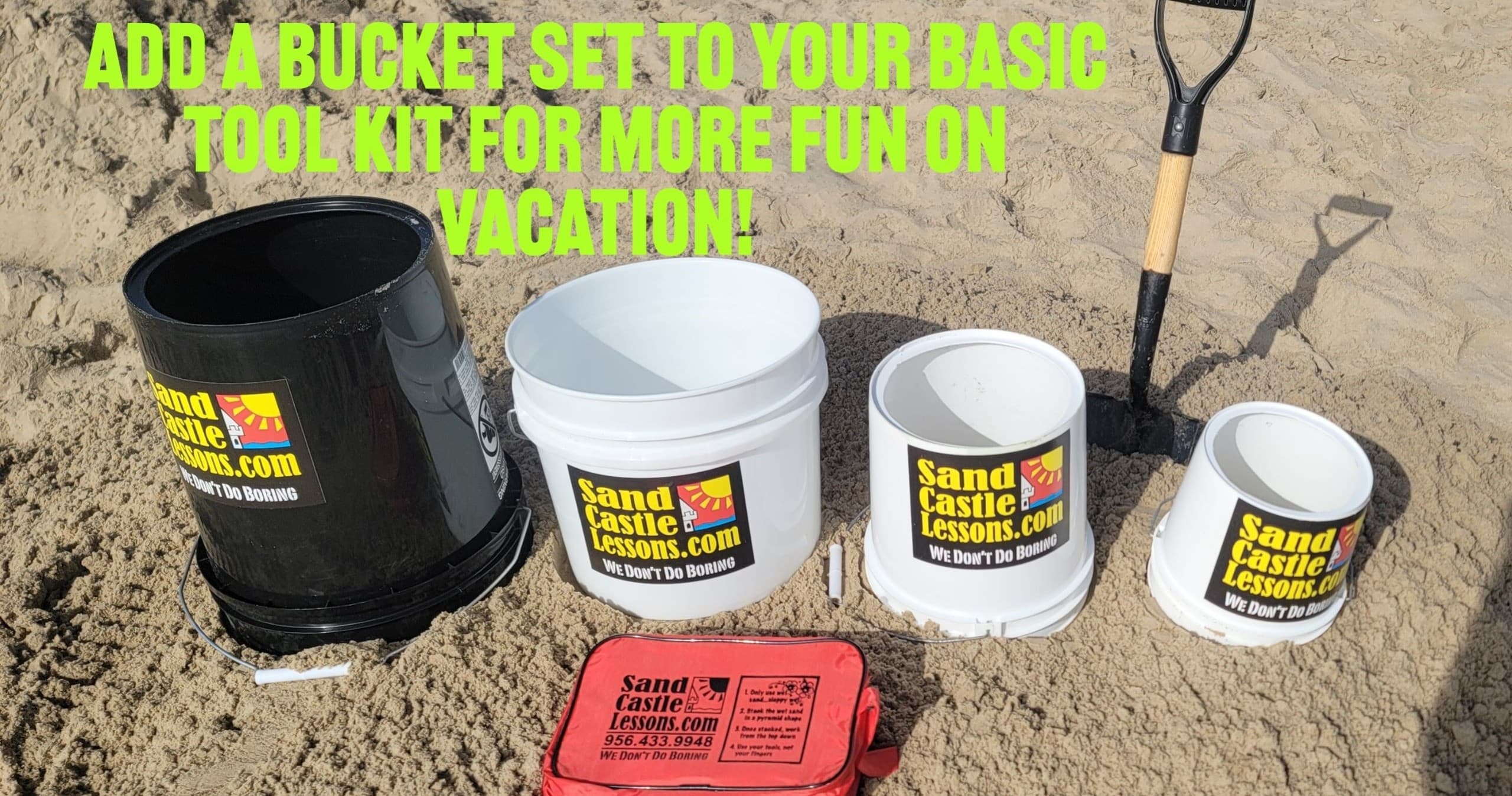 Family Sandcastle Building on South Padre Island with Sandcastle Lessons