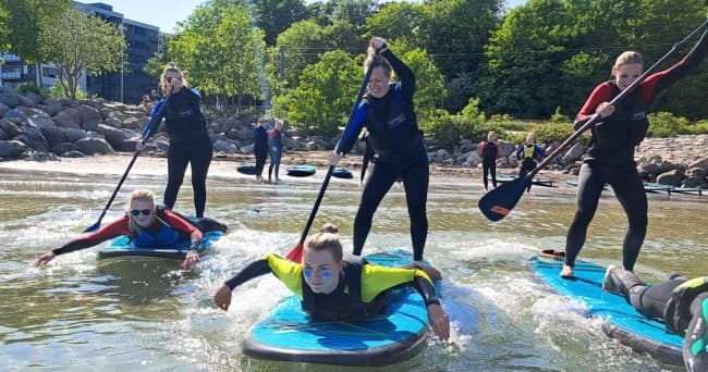SUP + Saunagus: Company Event Combo at Aarhus Marina photo 2