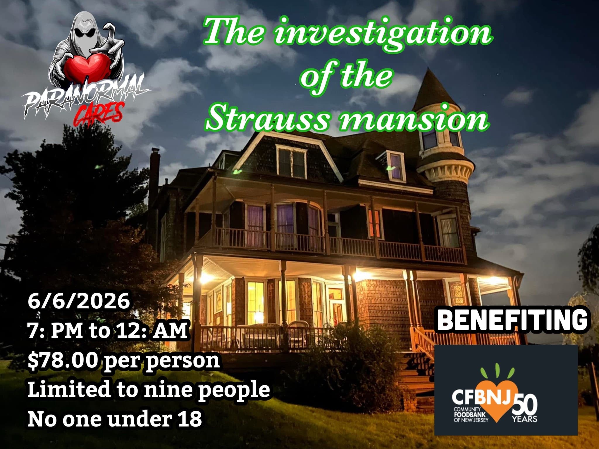 Night Investigation at Strauss Mansion: Atlantic Highlands Registered Victorian Ghost Hunt