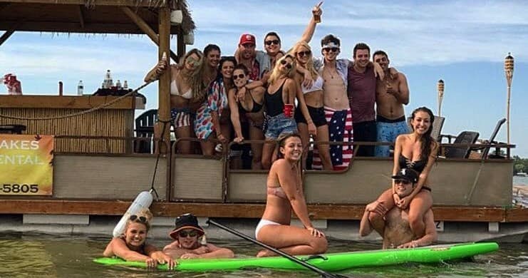 Half-Day Pontoon Boat Rental on Lake Elizabeth, Twin Lakes