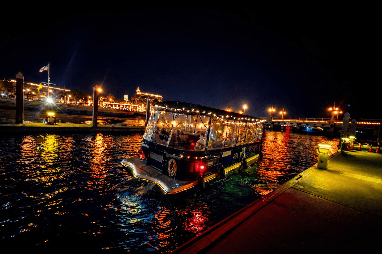 Enclosed Private Party Boat in St Augustine: Weatherproof Sunset Cruises photo 4