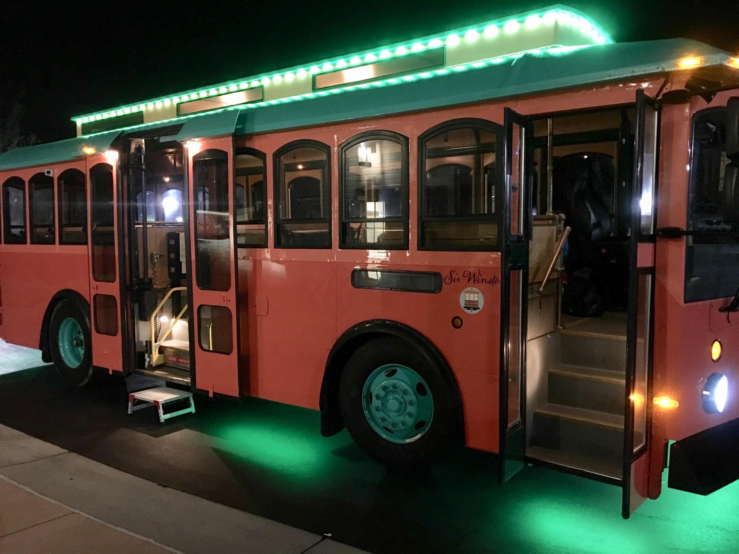 Laugh and Sip: Comedy and Craft Brew Trolley Tour in Winston-Salem